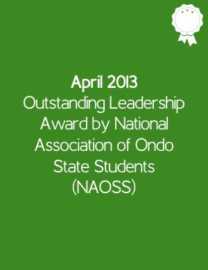 Dr. David Olusegun Agbaje's Award 21